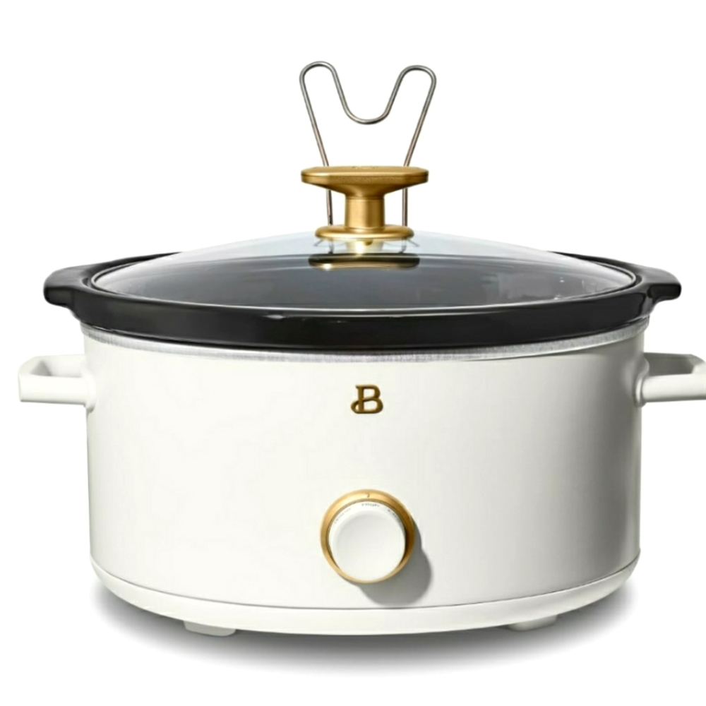 New Barrymore 8qt Crock Pot slow cooker White Icing